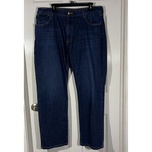 Hart Schaffner Marx Jeans Mens 40x30 Dark Wash Stretch Denim Straight Leg